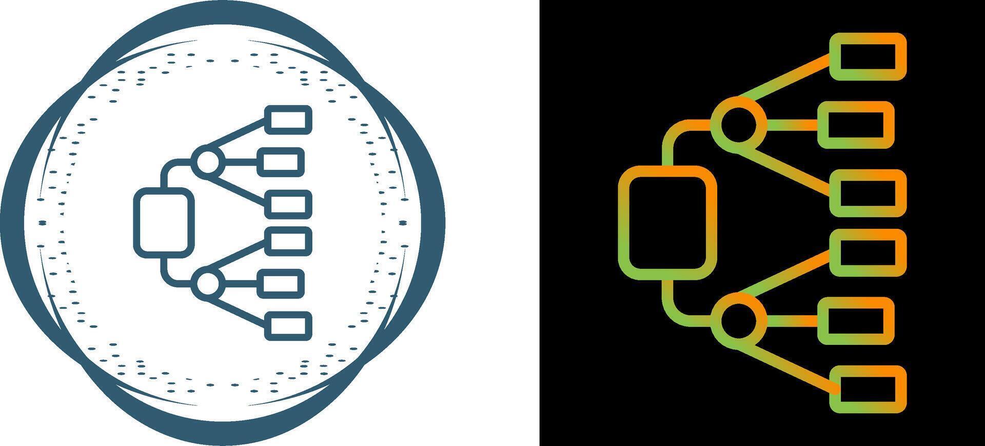 Network Diagram Vector Icon