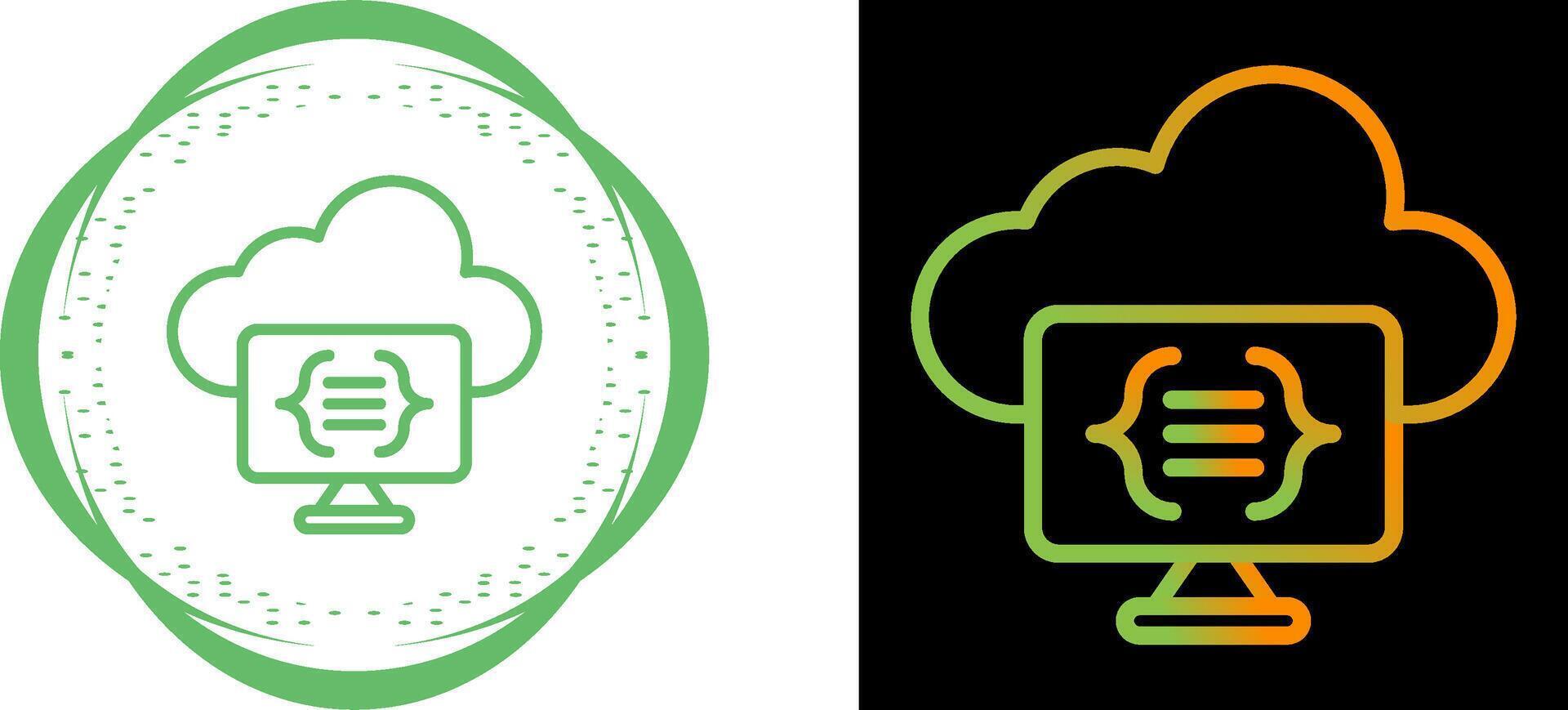 Serverless Computing Vector Icon