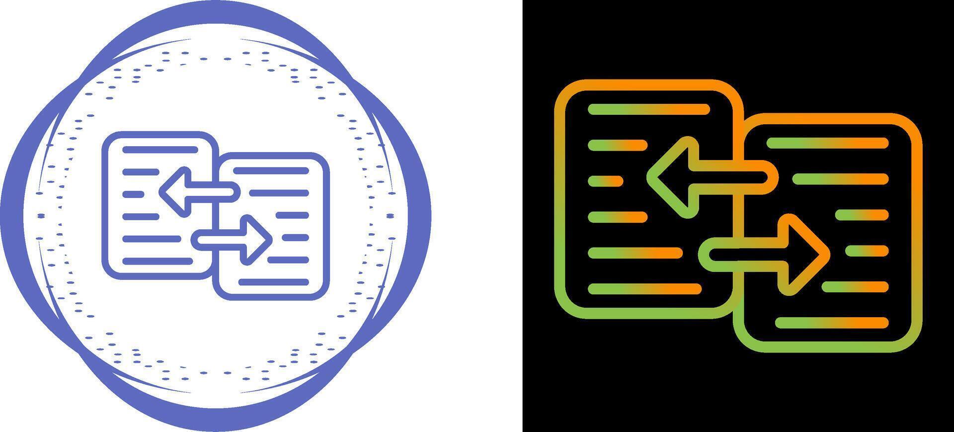 Data Transfer Vector Icon