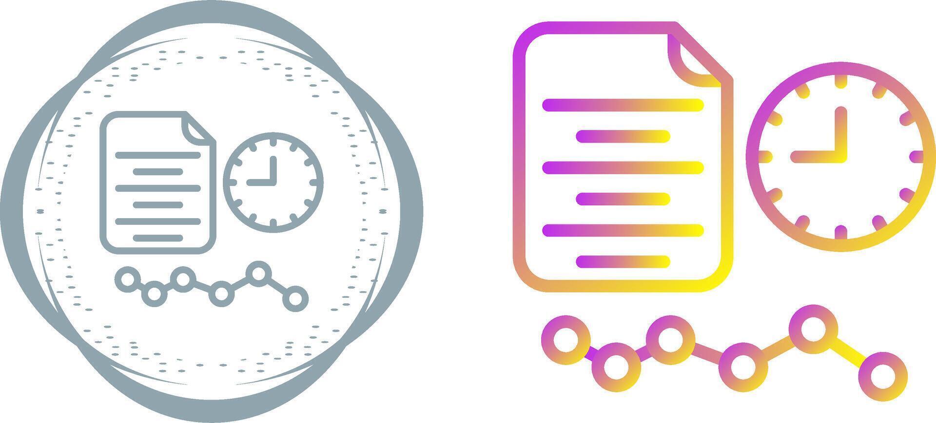 Time Series Analysis Vector Icon