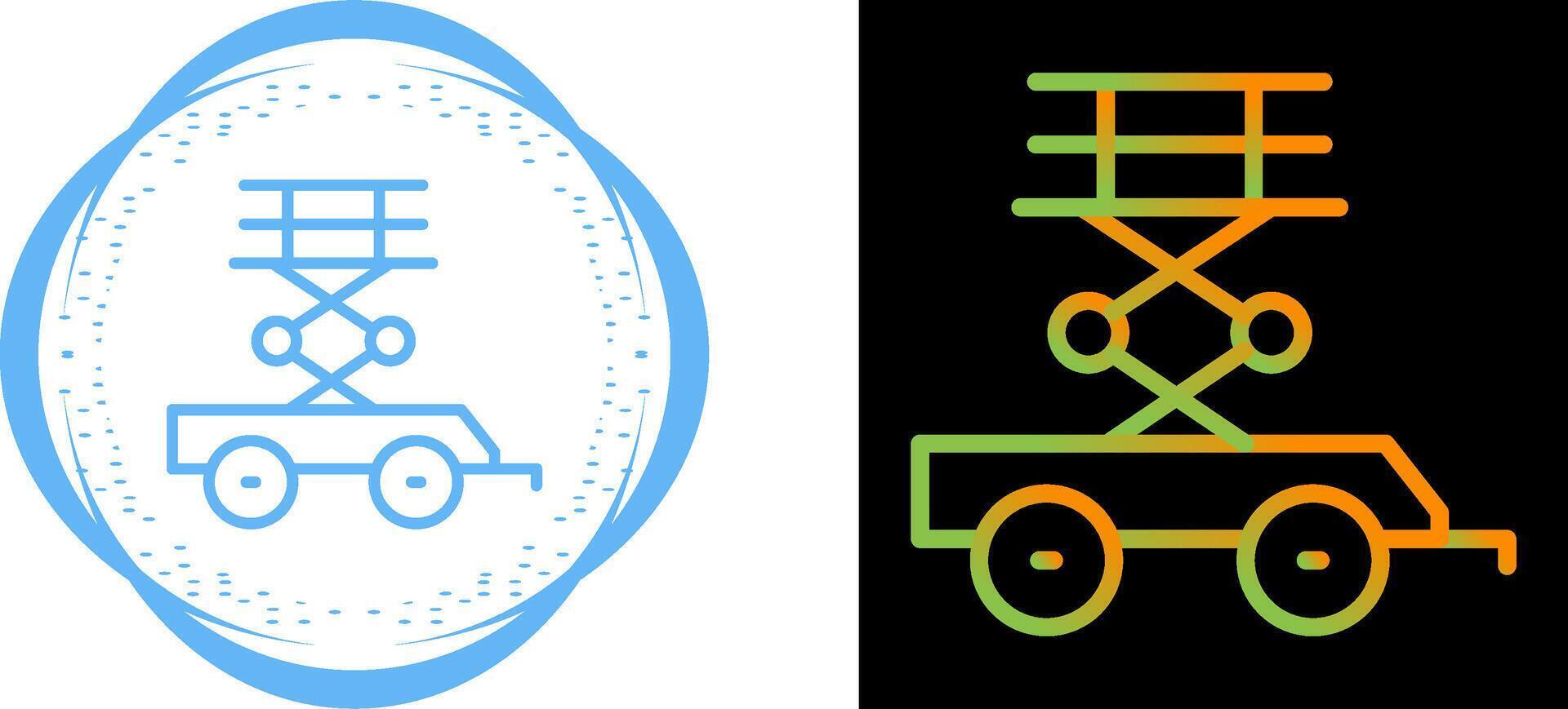 Scissor Lift Vector Icon