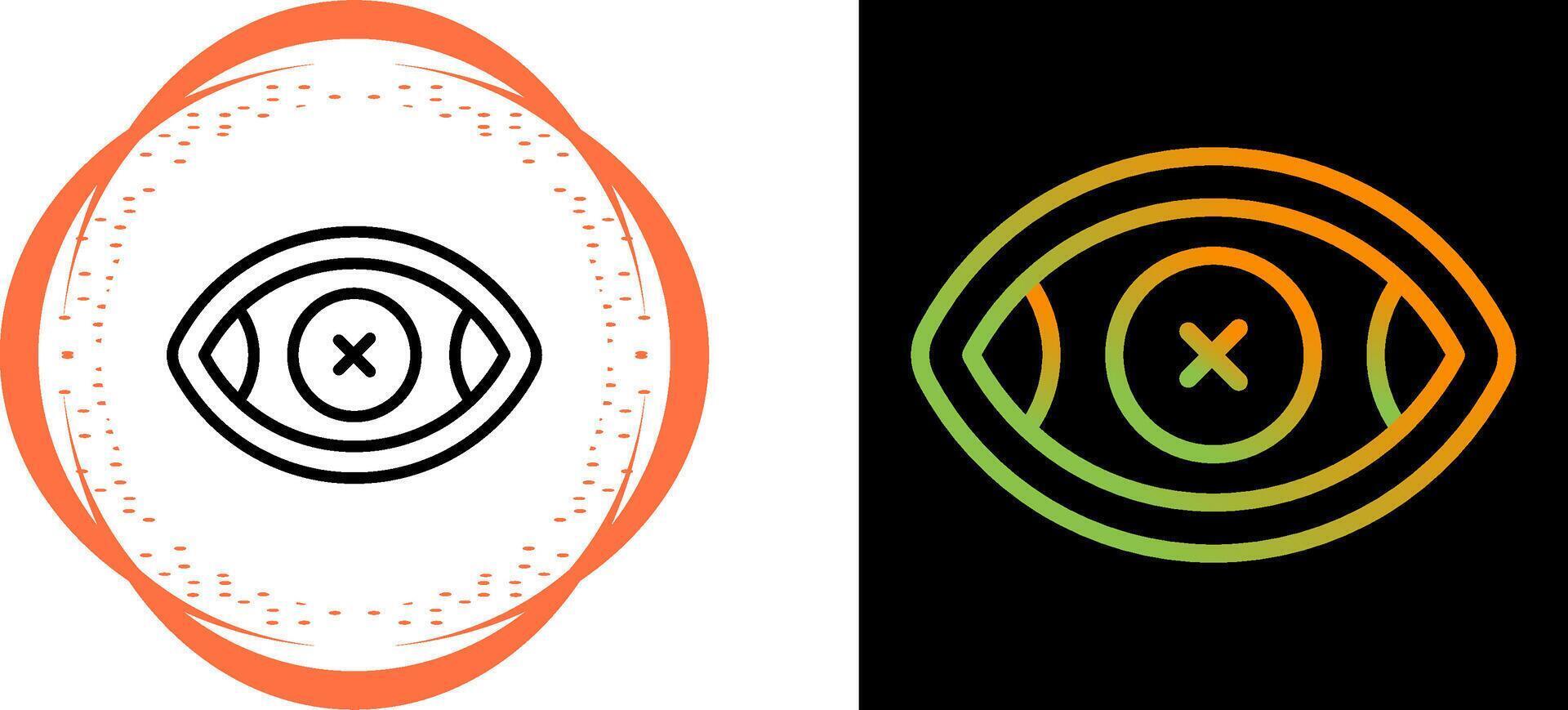 Eye Crossed Vector Icon