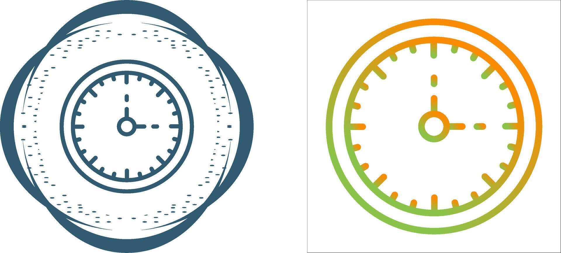 Clock Three Vector Icon