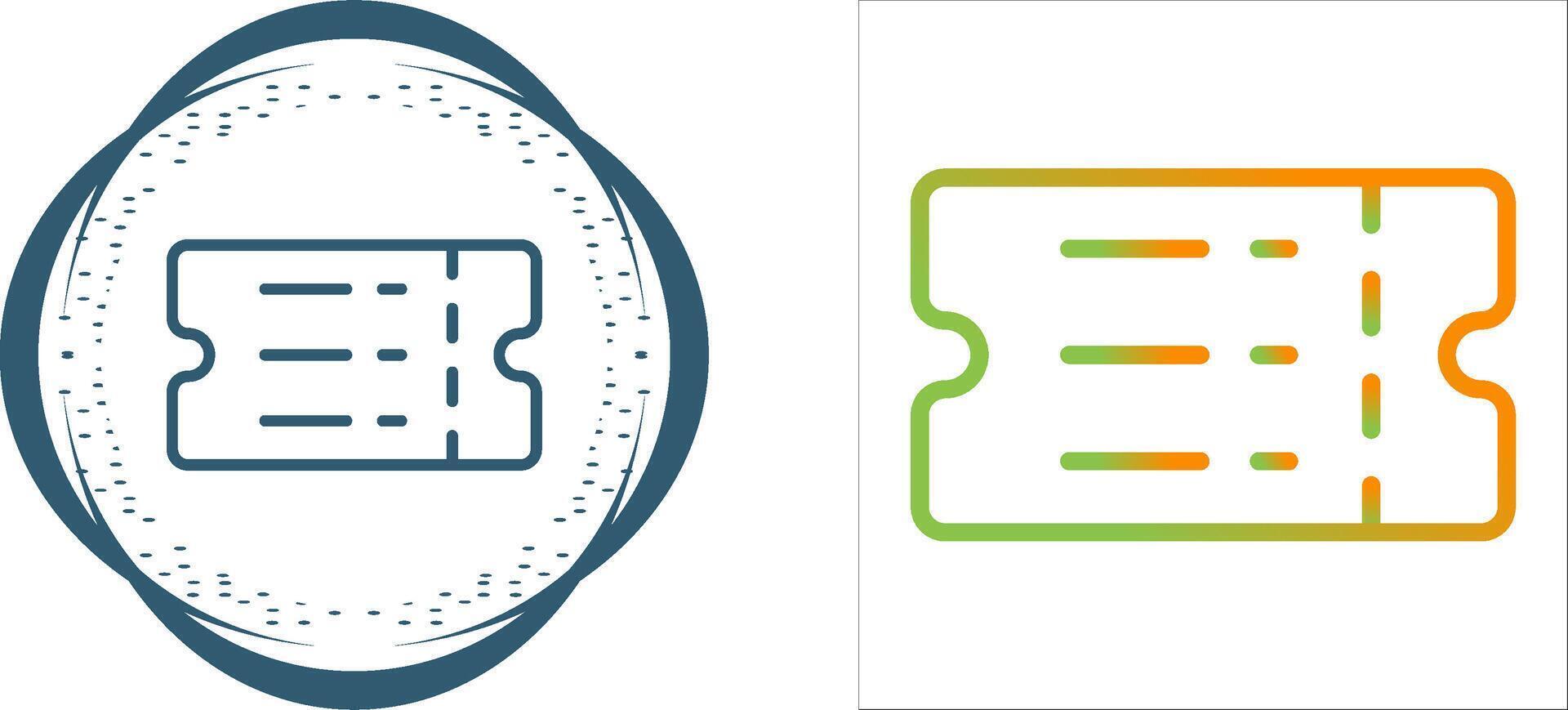 Ticket Vector Icon