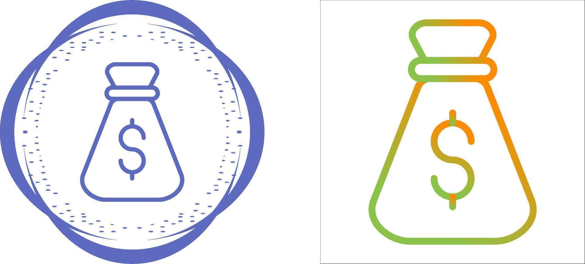 Sack Dollar Vector Icon