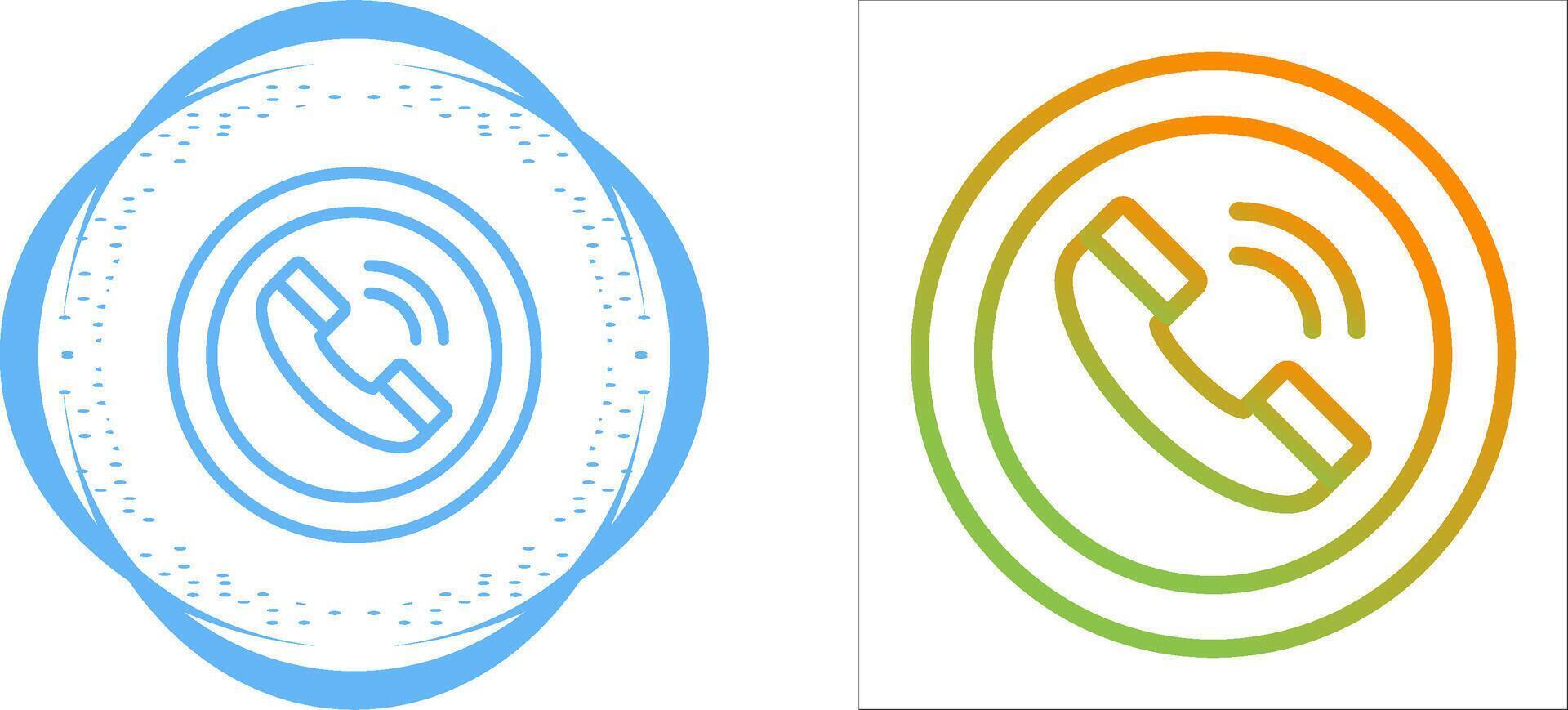 Circle Phone Vector Icon