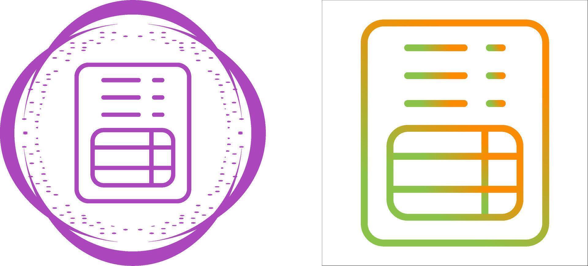 File Invoice Vector Icon