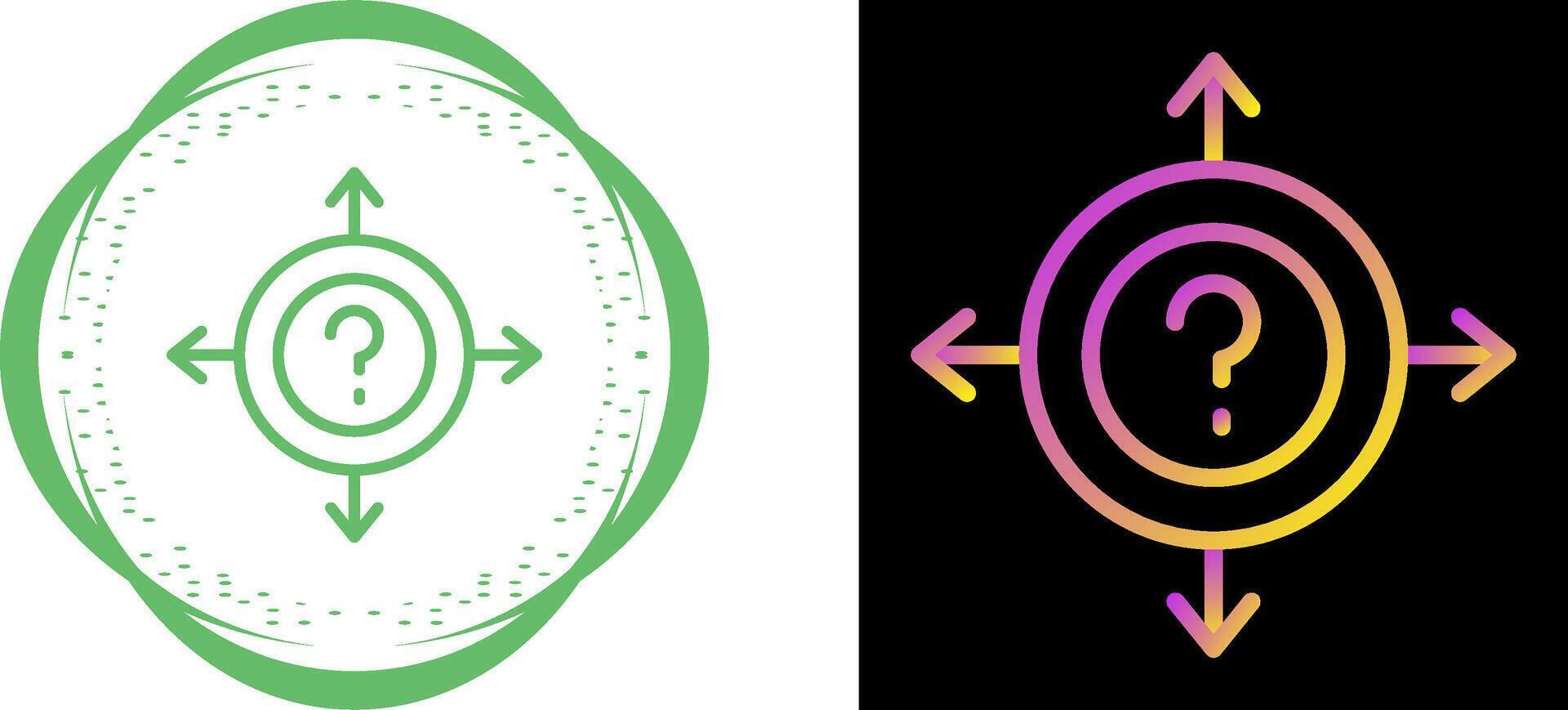 Uncertainty Vector Icon