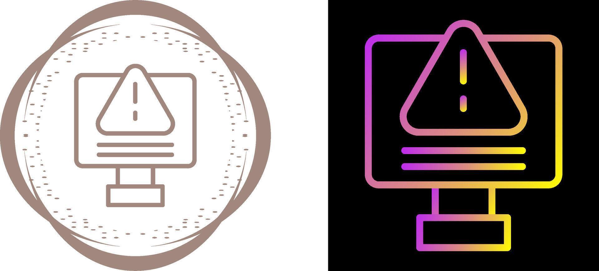 IT System Failure Vector Icon