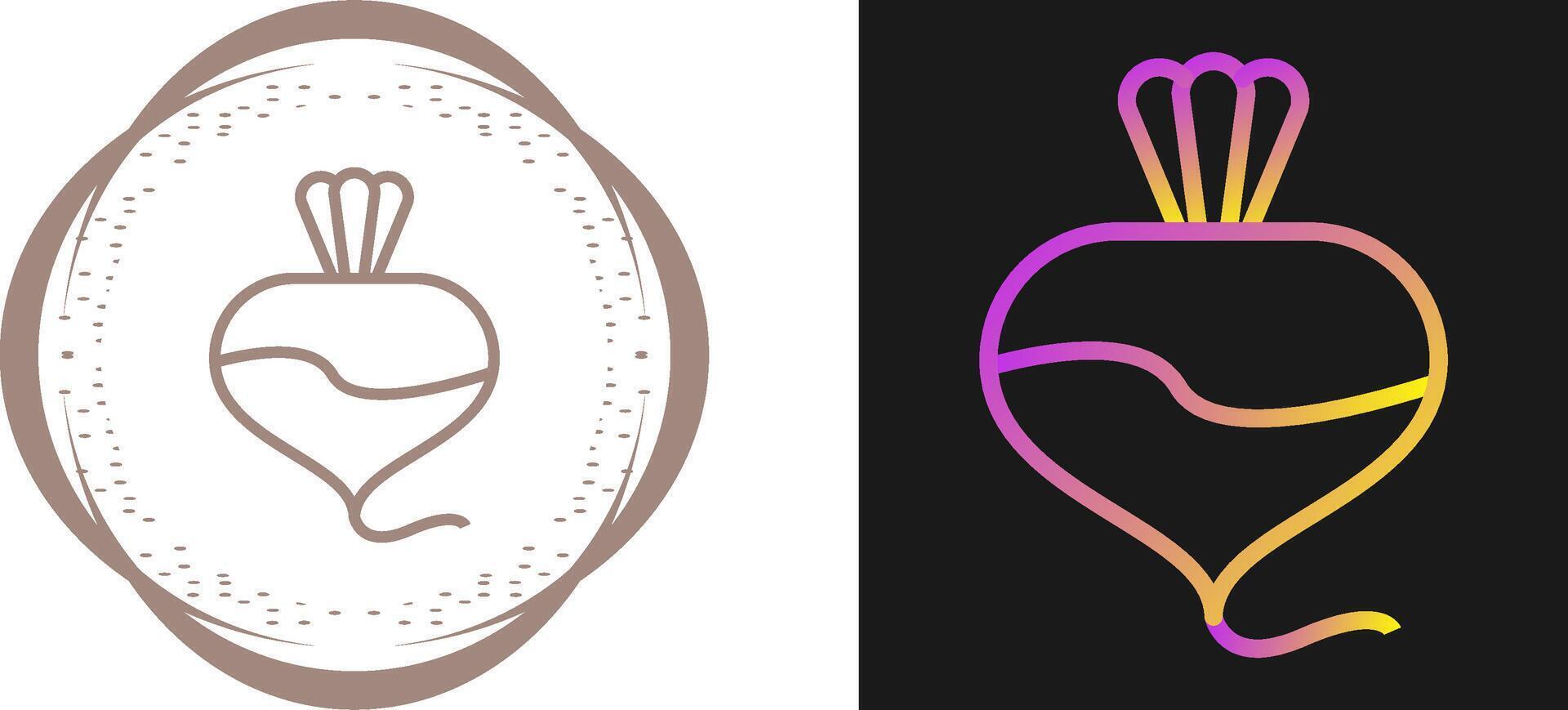 Turnip Vector Icon