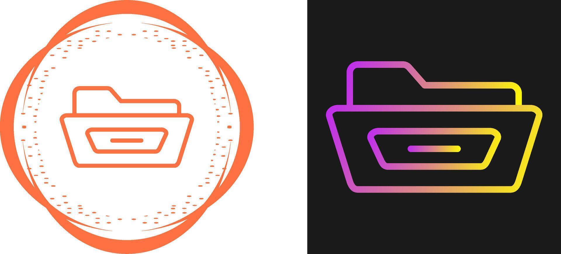 Open File Folder Vector Icon