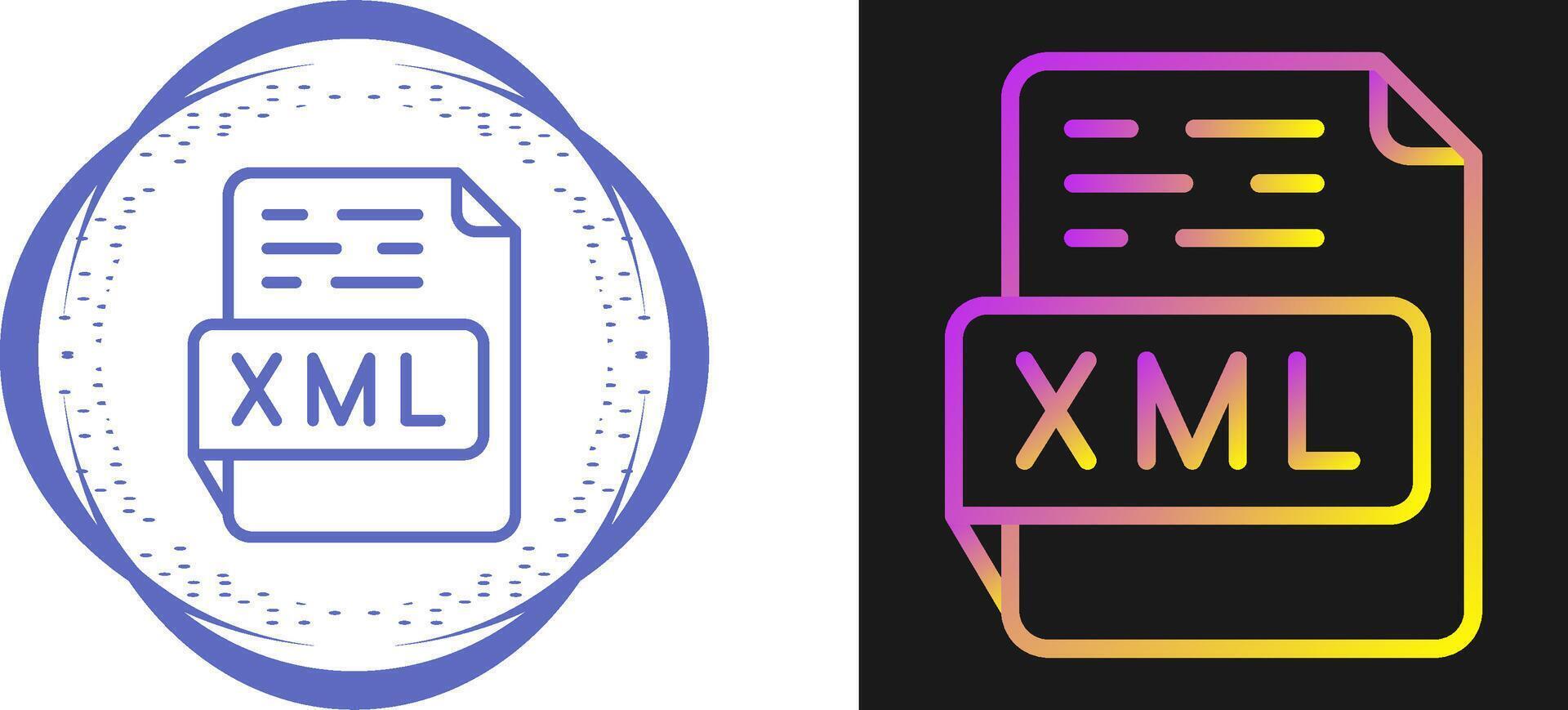 XML Vector Icon
