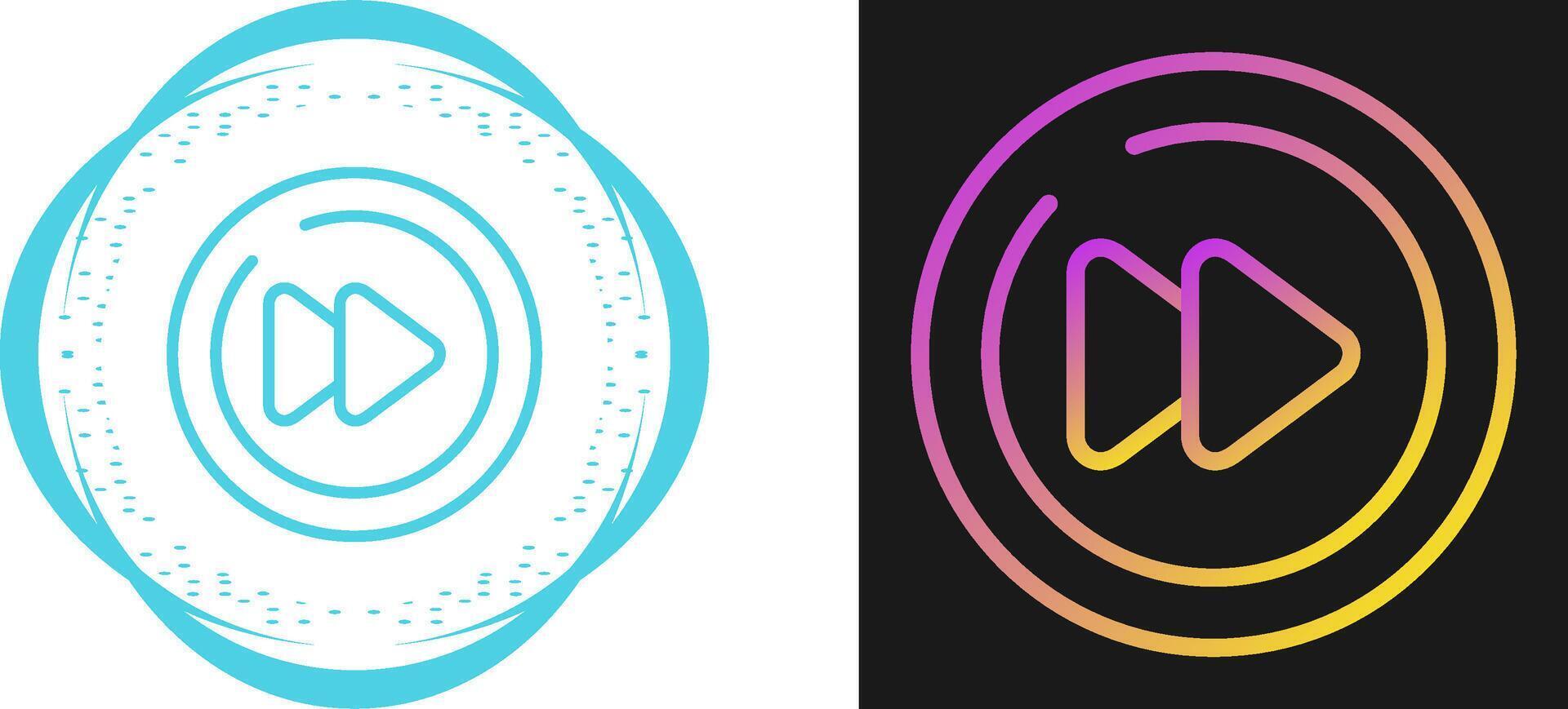 Video Next Track Circle Vector Icon