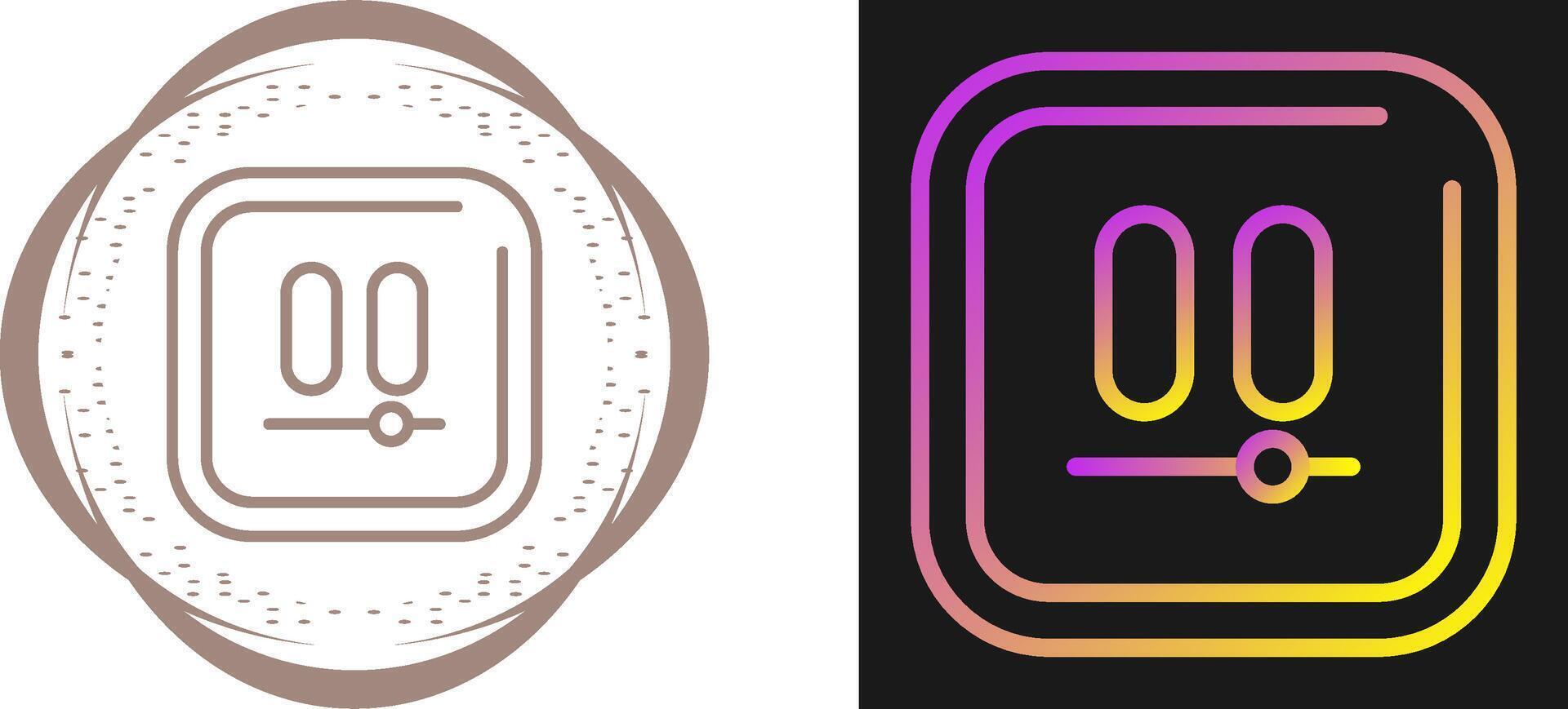 Video Pause Square Vector Icon