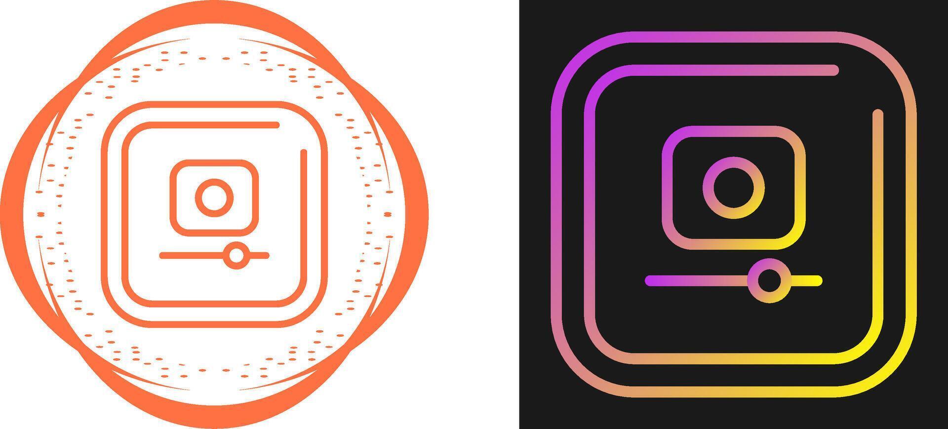 Video Record Square Vector Icon