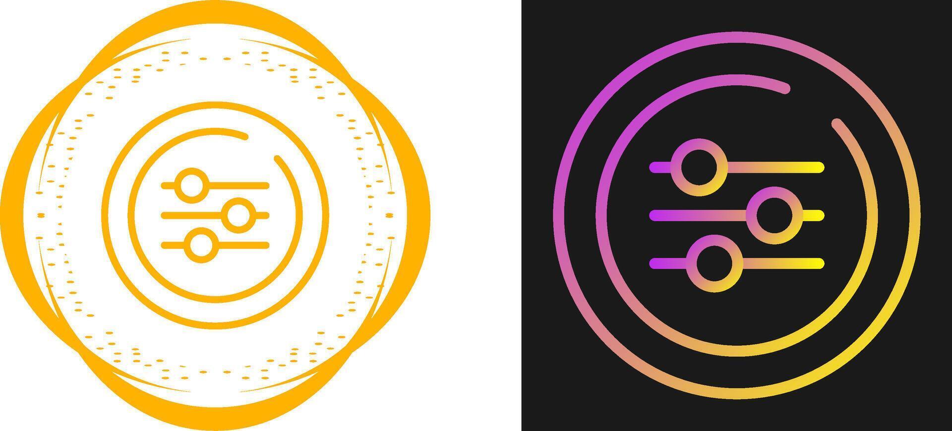 Equalizer Circle Vector Icon