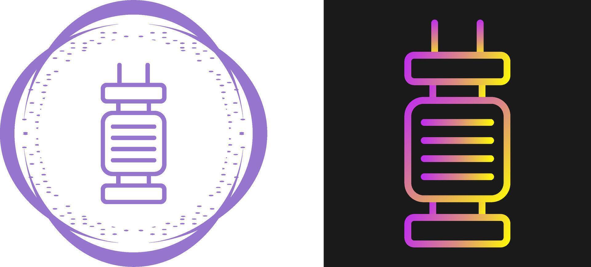 Capacitor Vector Icon