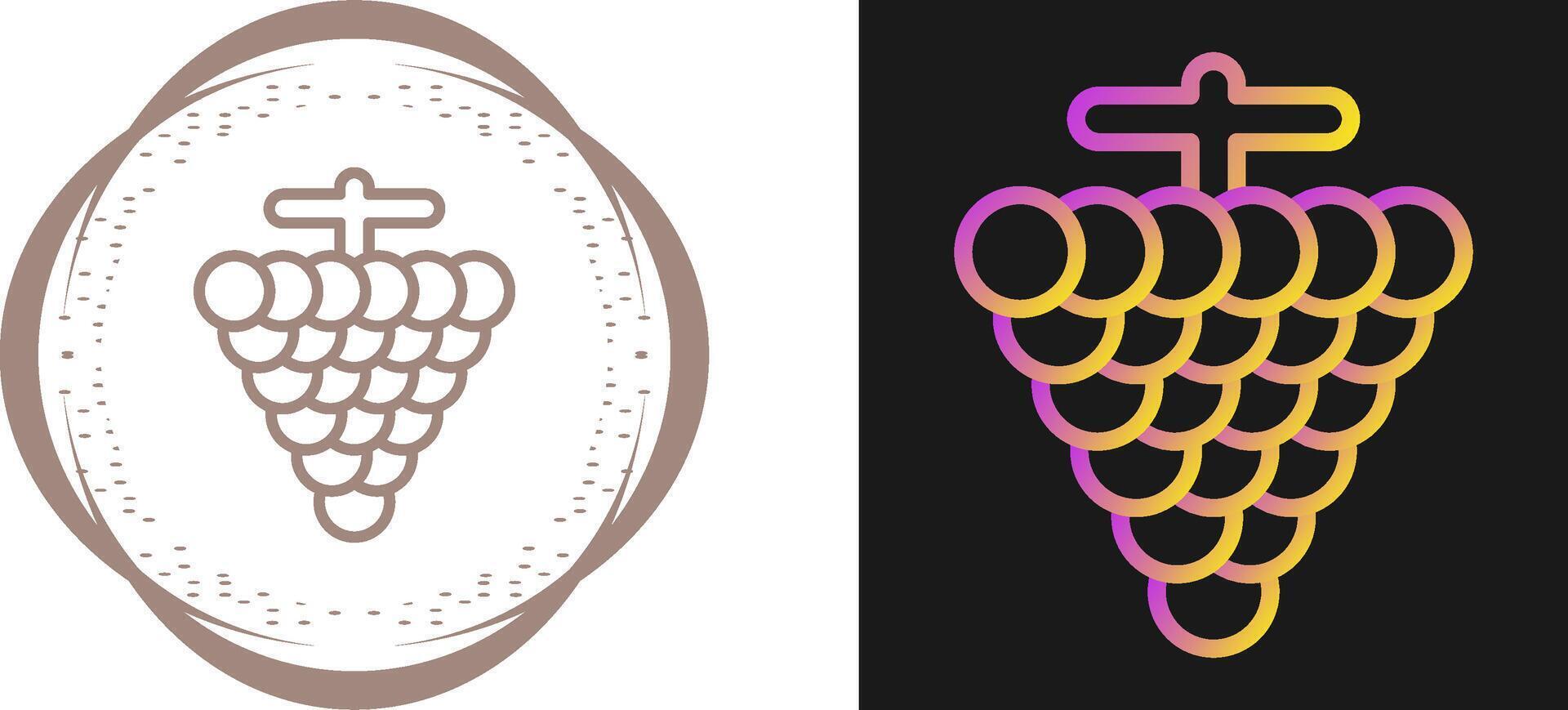 Grapes Vector Icon