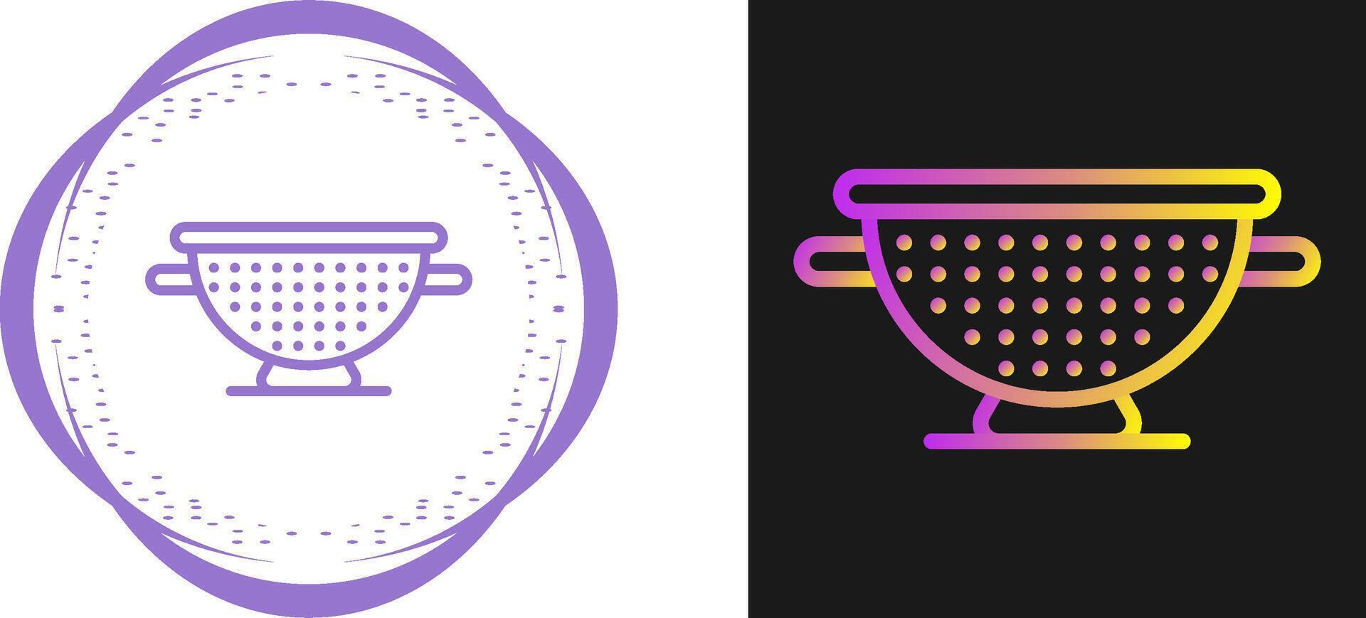 Colander Vector Icon