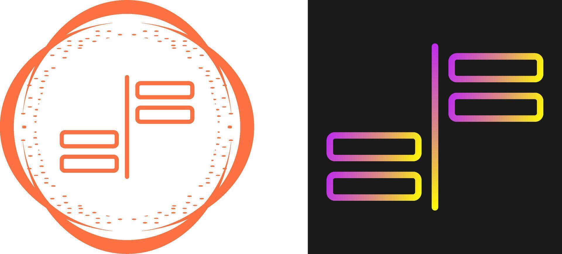 Horizontal Alignment Vector Icon