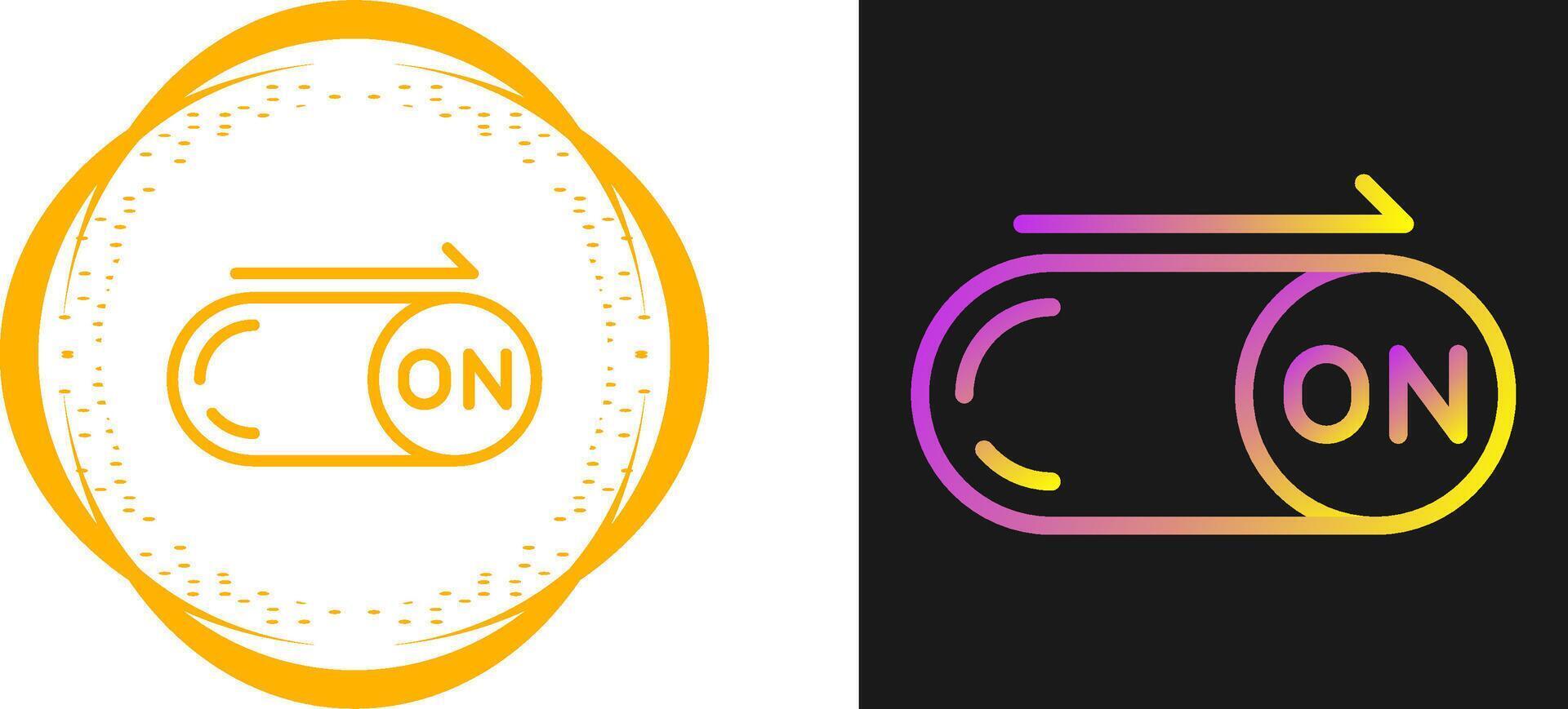 On Button Vector Icon