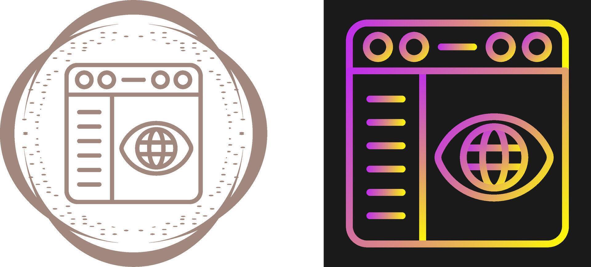Browser Settings Vector Icon