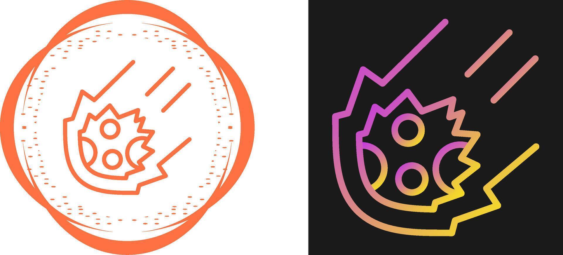 Meteor Vector Icon