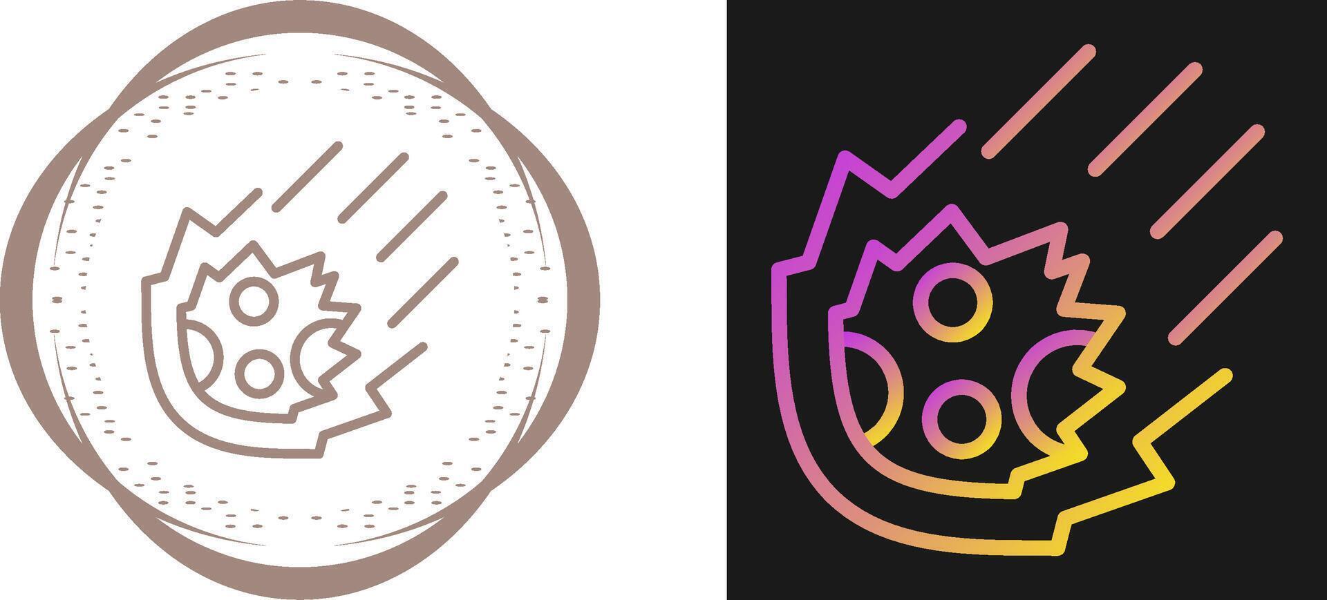 Meteor Vector Icon