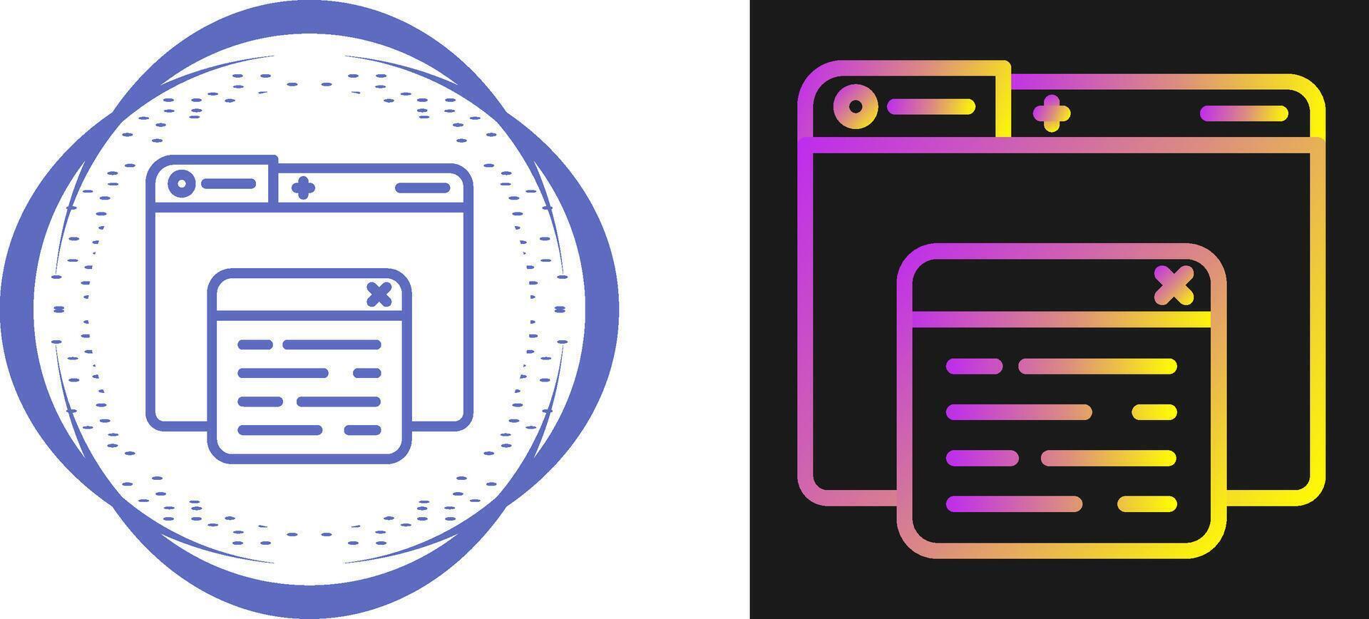 Pop Up Vector Icon
