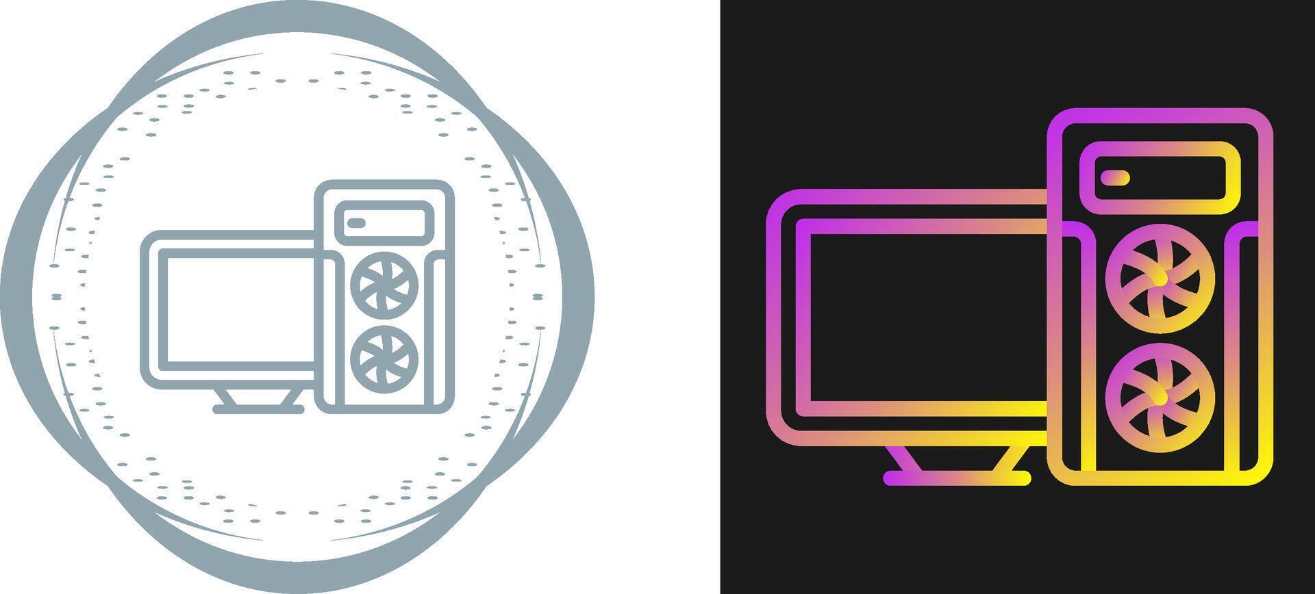 Gaming Pc Vector Icon