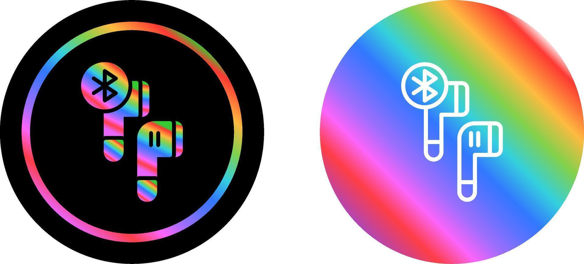 Bluetooth Earphones Vector Icon