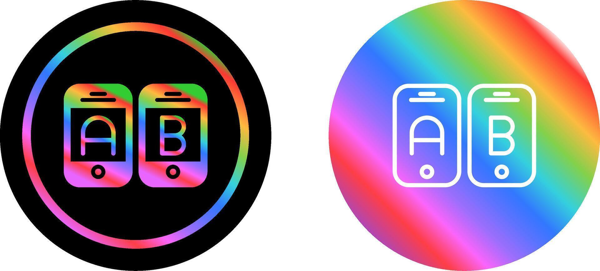A B Testing Vector Icon