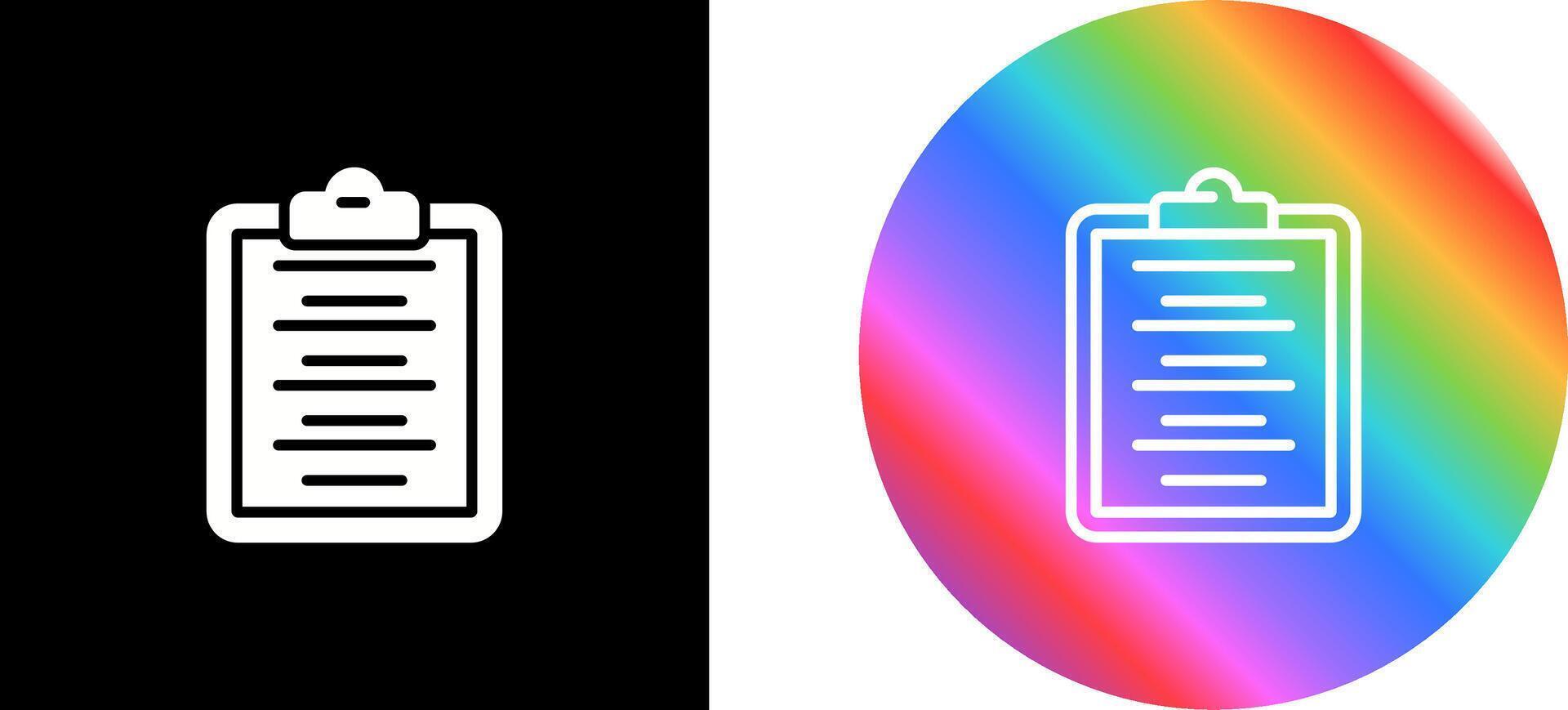 Writing Pad Vector Icon