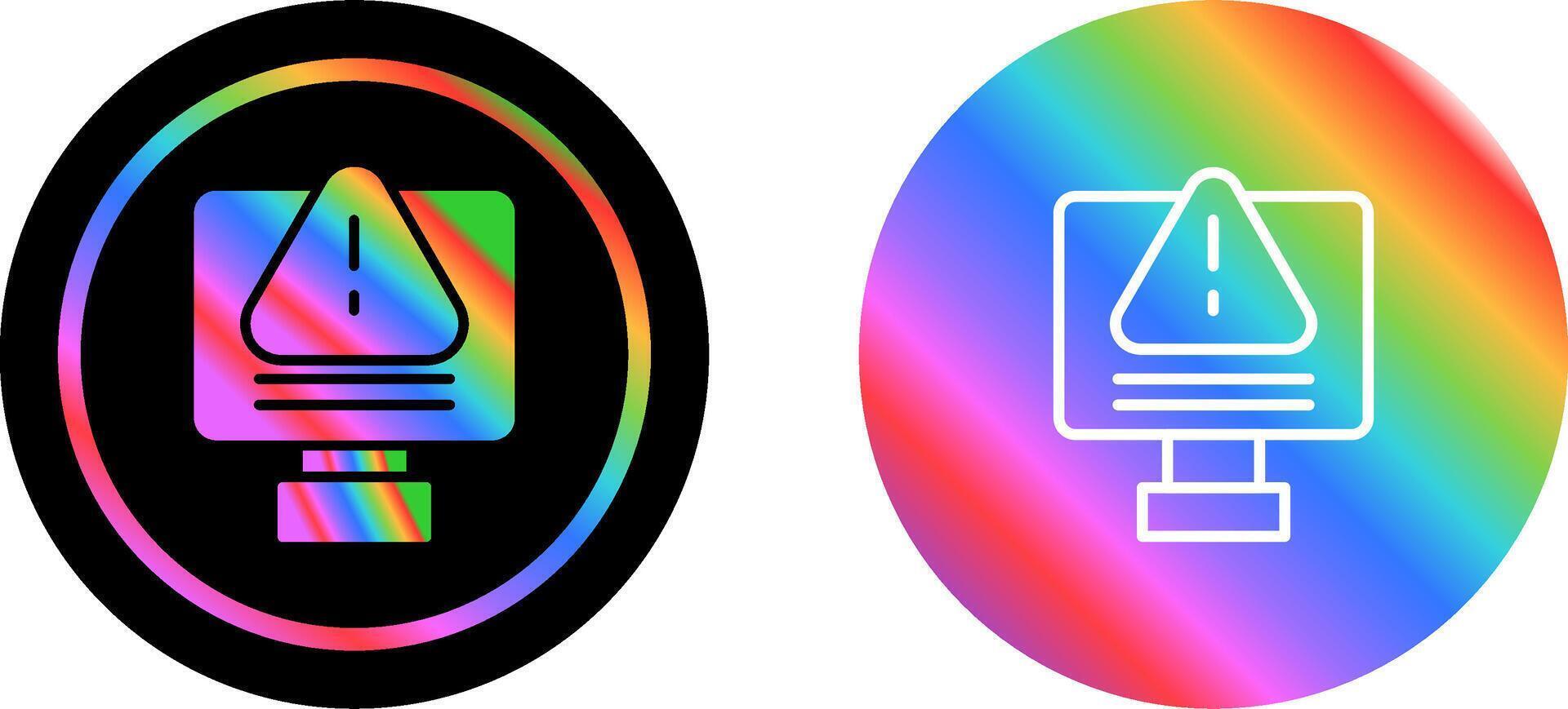 IT System Failure Vector Icon