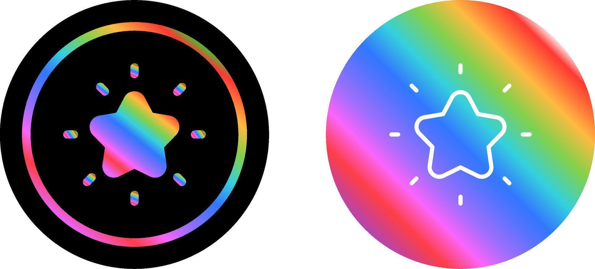 Shining star Vector Icon