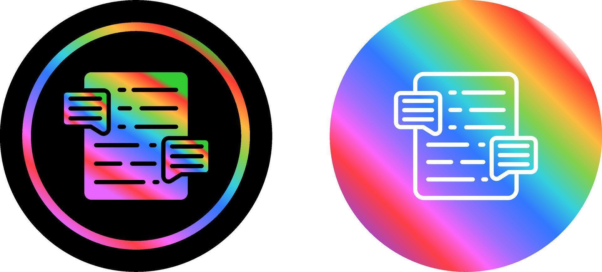 Document Commenting Vector Icon