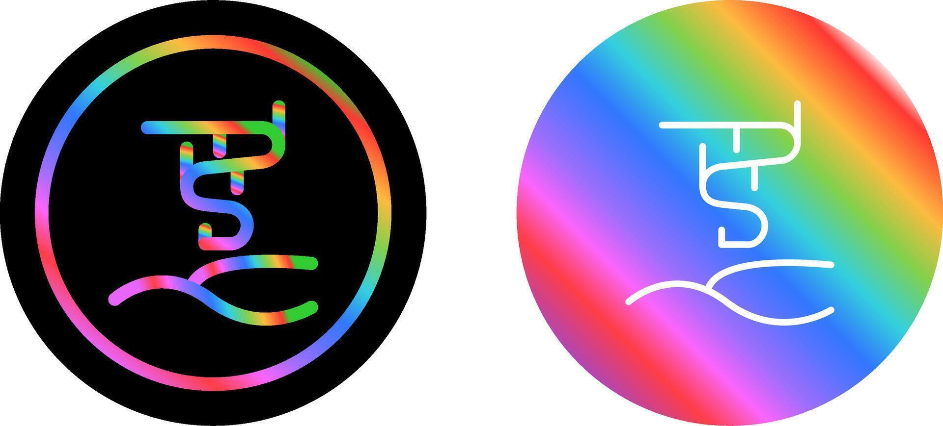 Aurora borealis Vector Icon