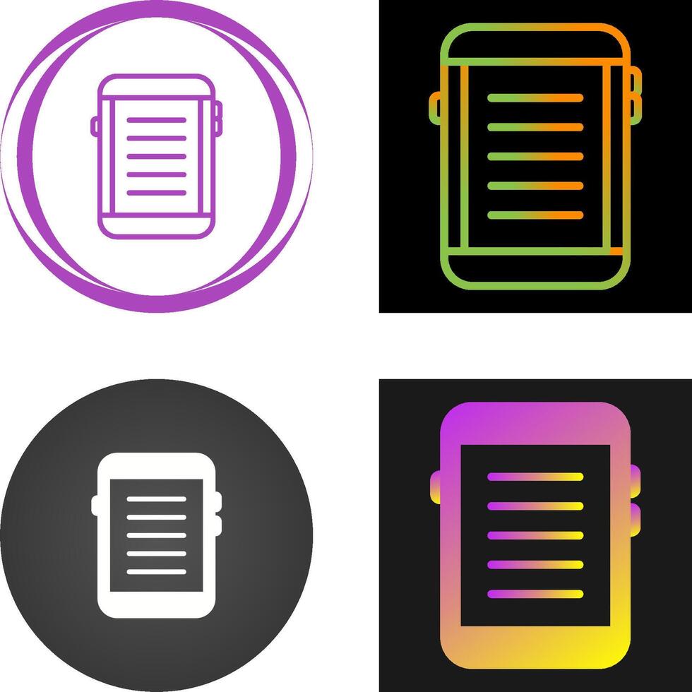 E-reader Vector Icon