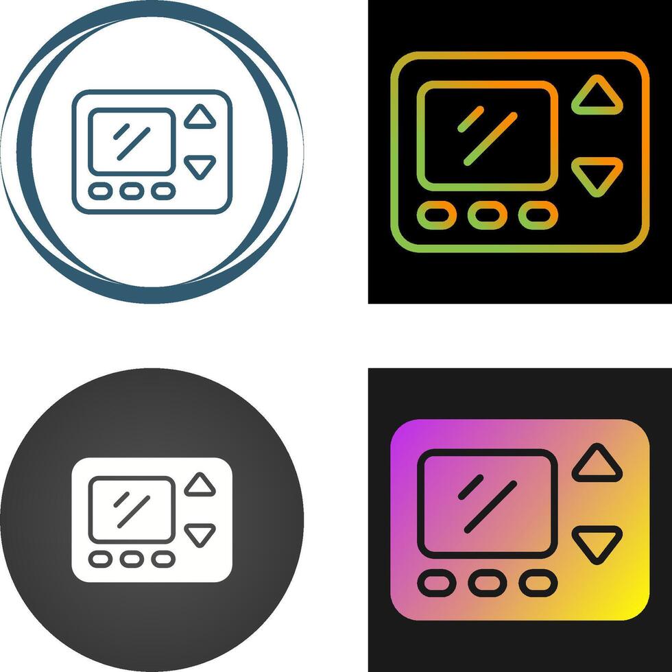 Smart Thermostat Vector Icon