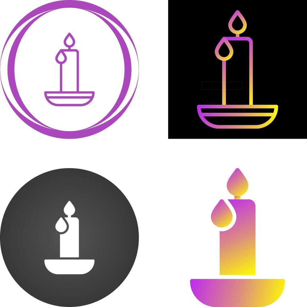 Emergency candle Vector Icon