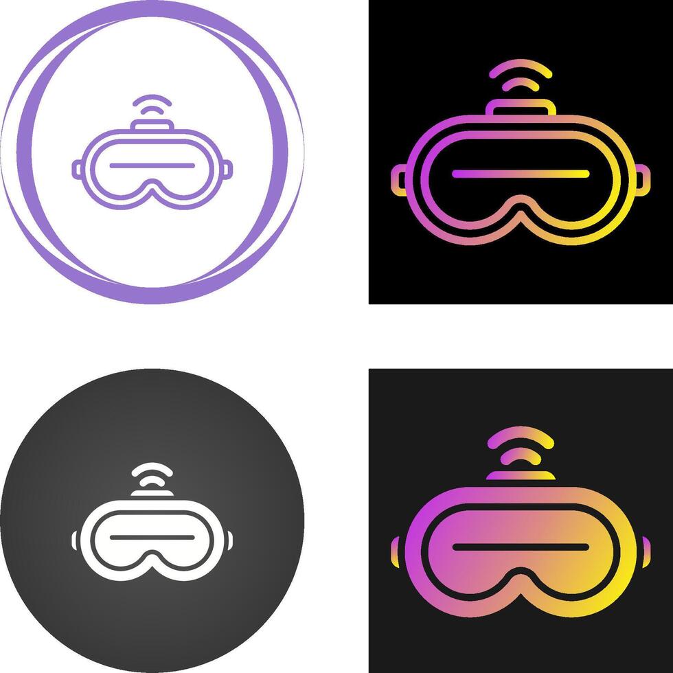 Augmented Reality Headset Vector Icon