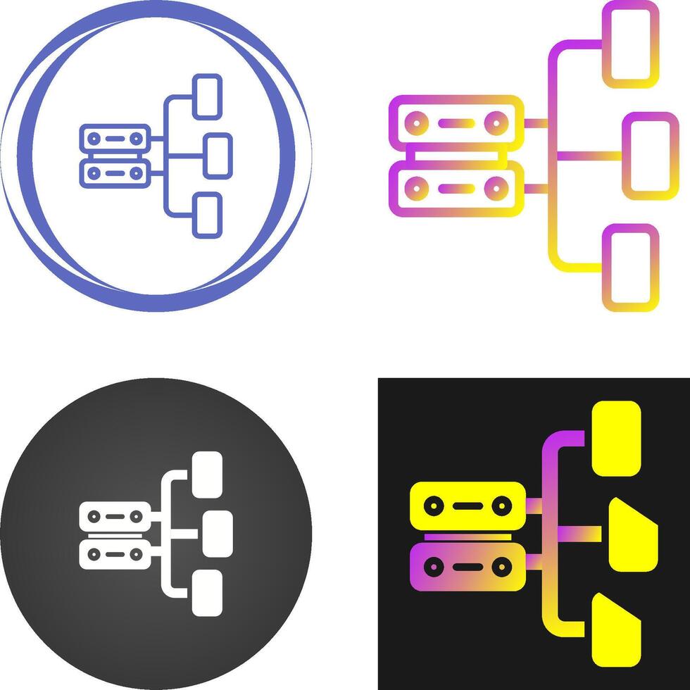 Data Architecture Vector Icon