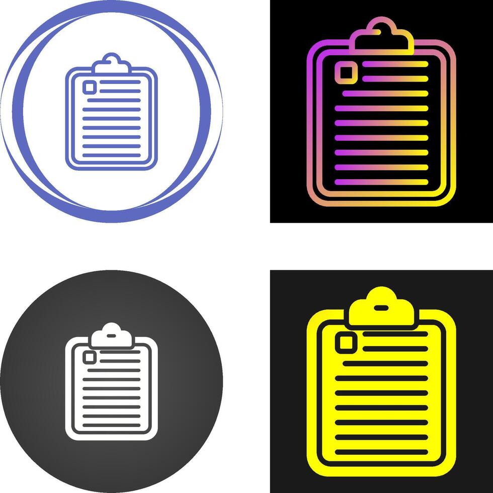 Clipboard Vector Icon