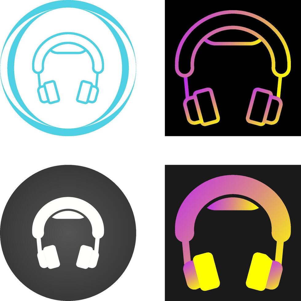 icono de vector de auriculares