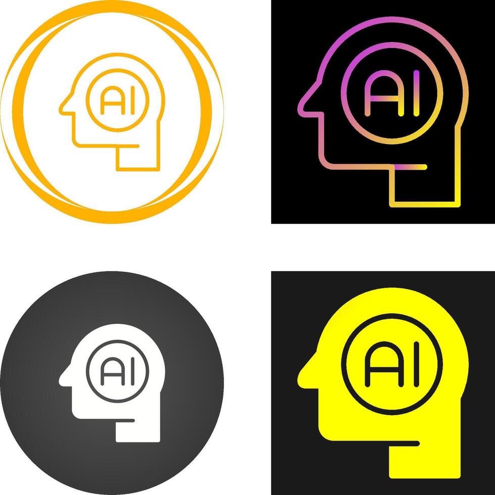 Artificial Intelligence Vector Icon