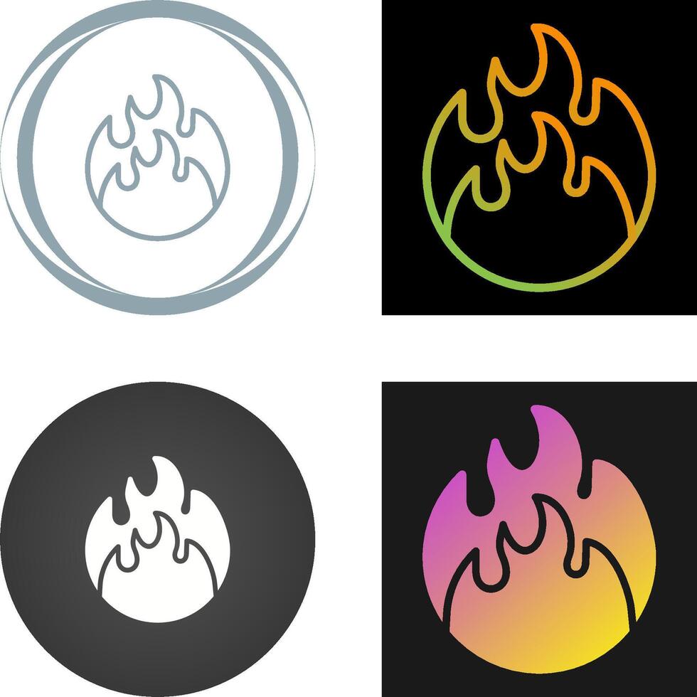 icono de vector de fuego