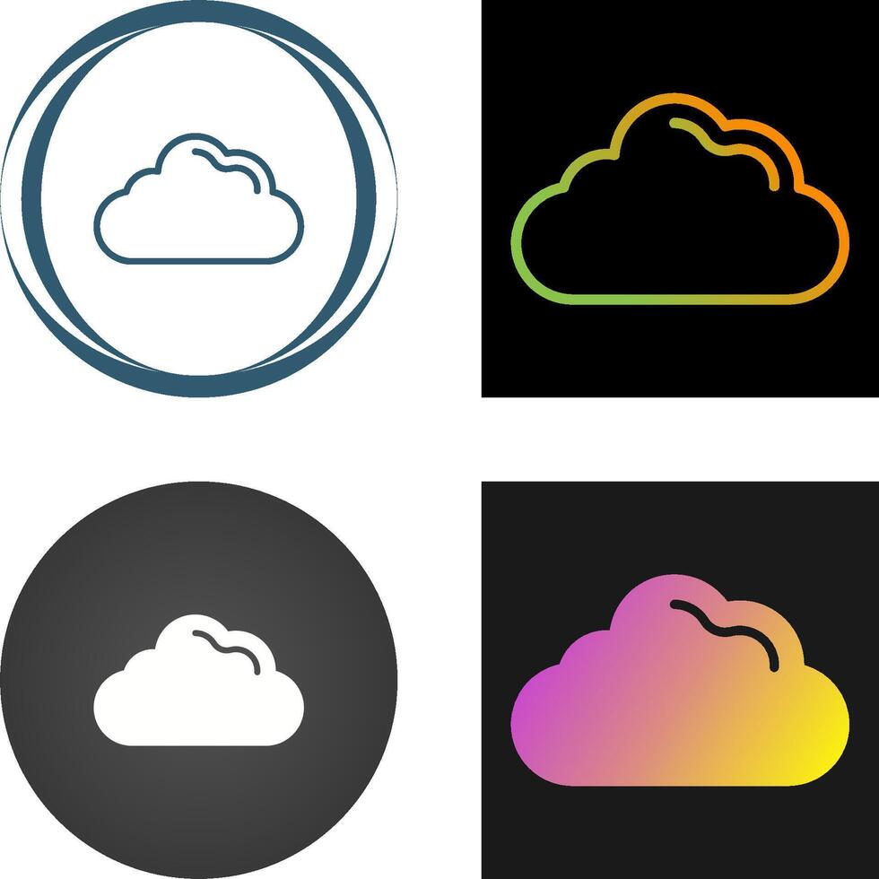 icono de vector de nube