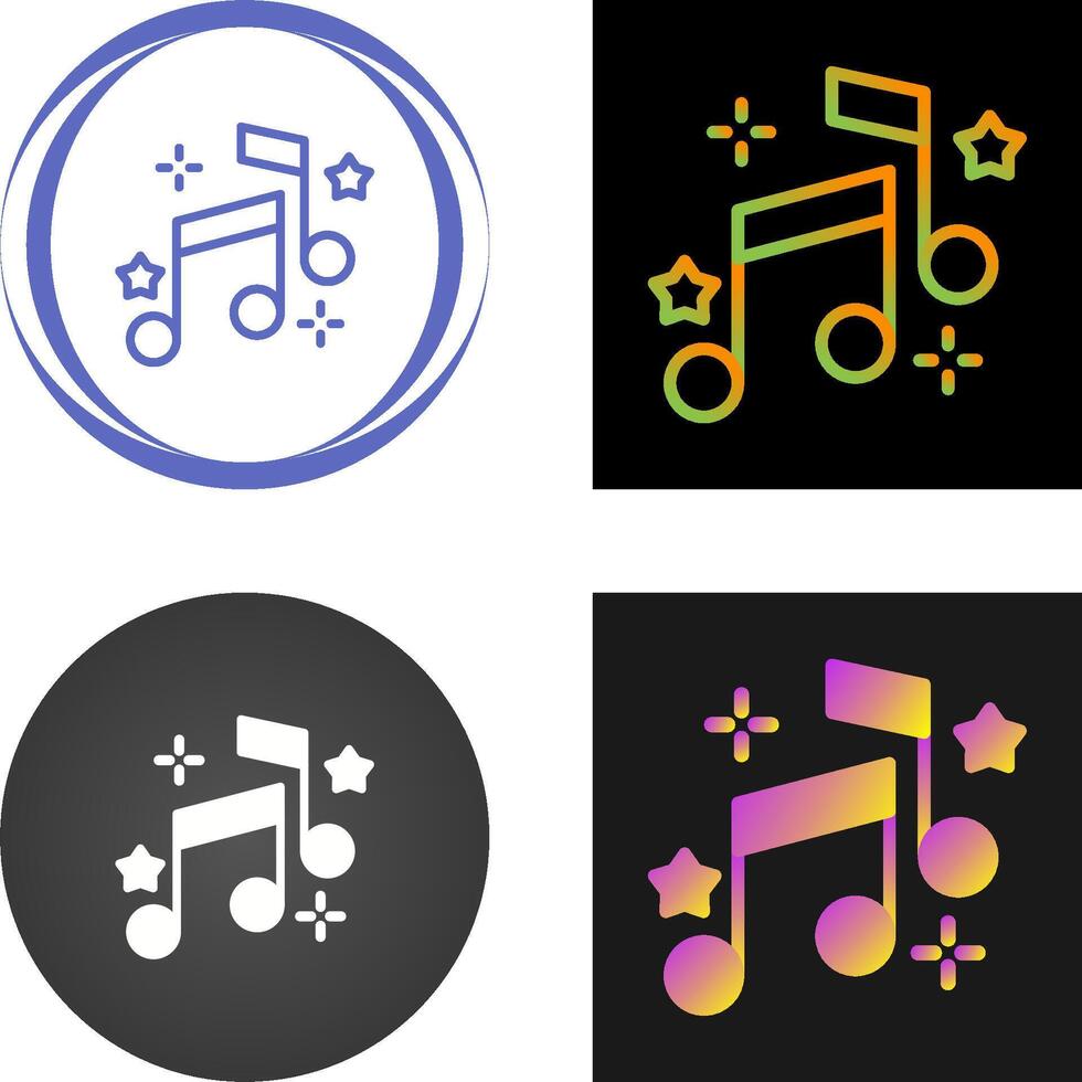 icono de vector de nota musical