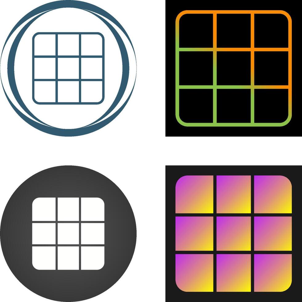 de rubik cubo vector icono