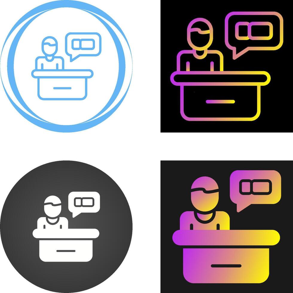 Support Ticket Vector Icon